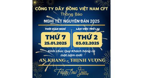 THÔNG BÁO NGHỈ TẾT NGUYÊN ĐÁN 2025